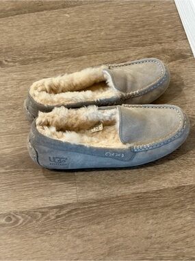 Women's UGG Ansley Moccasin Indoor/Outdoor Slippers - Grey I Size 6